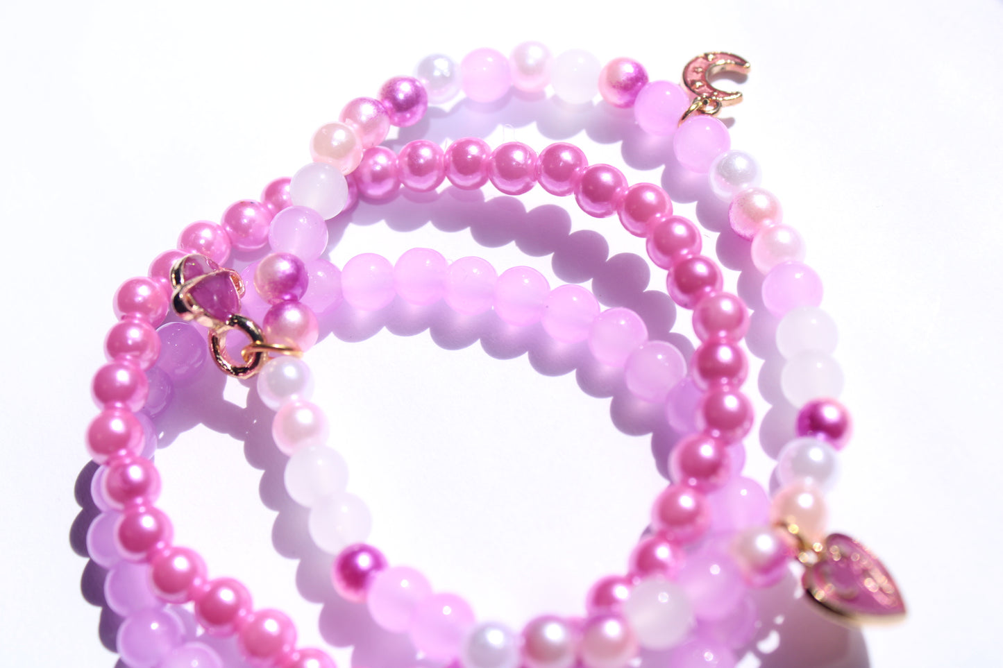 Pink Galaxy Big Kid Bracelet Set