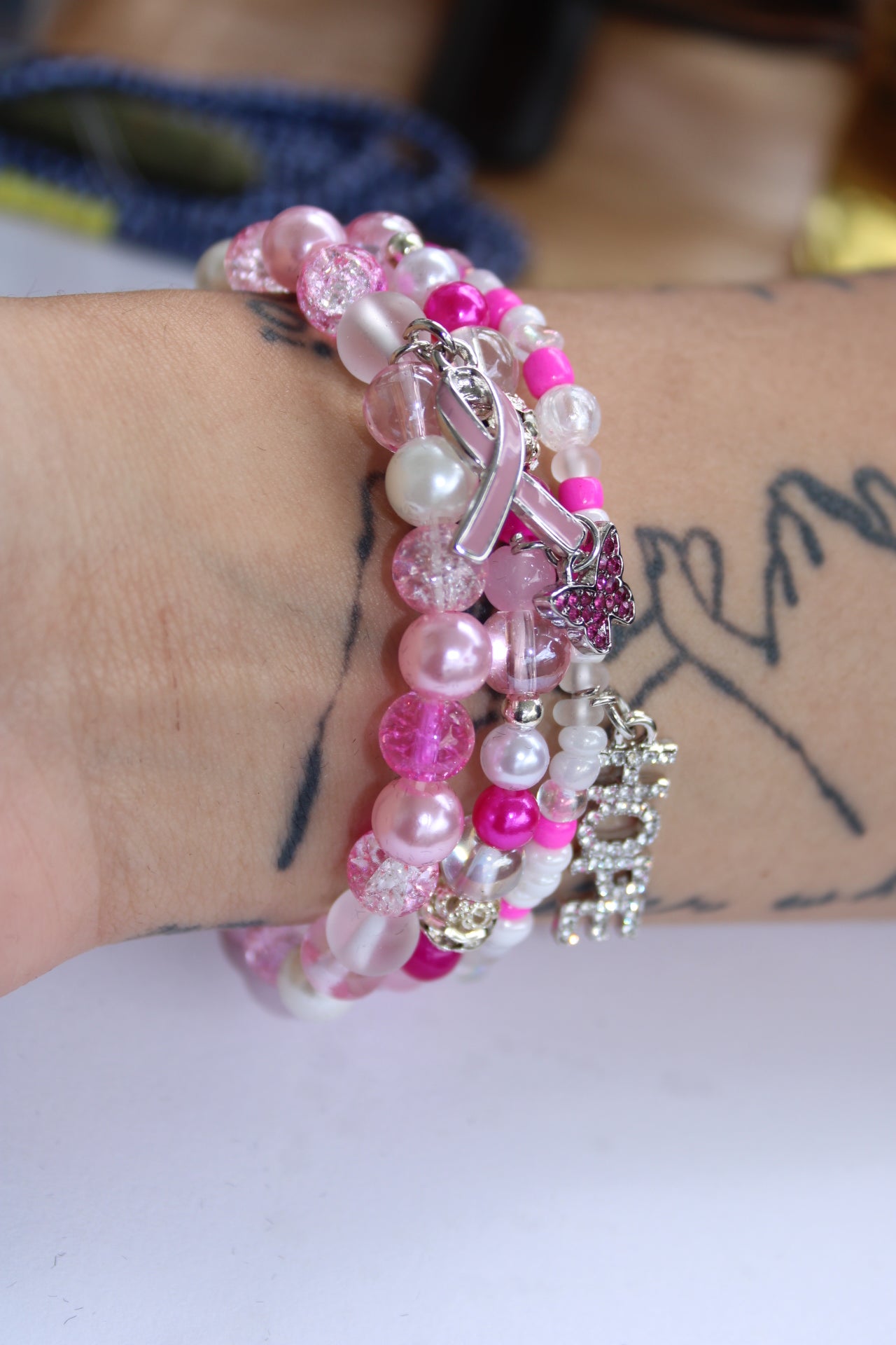 Hope Breast Cancer Bracelet Set