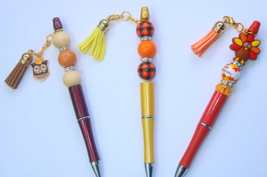 Assorted Fall Beaded Pens