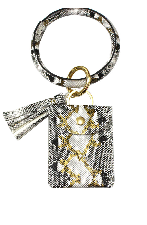 Snakeskin Pattern Wristlet