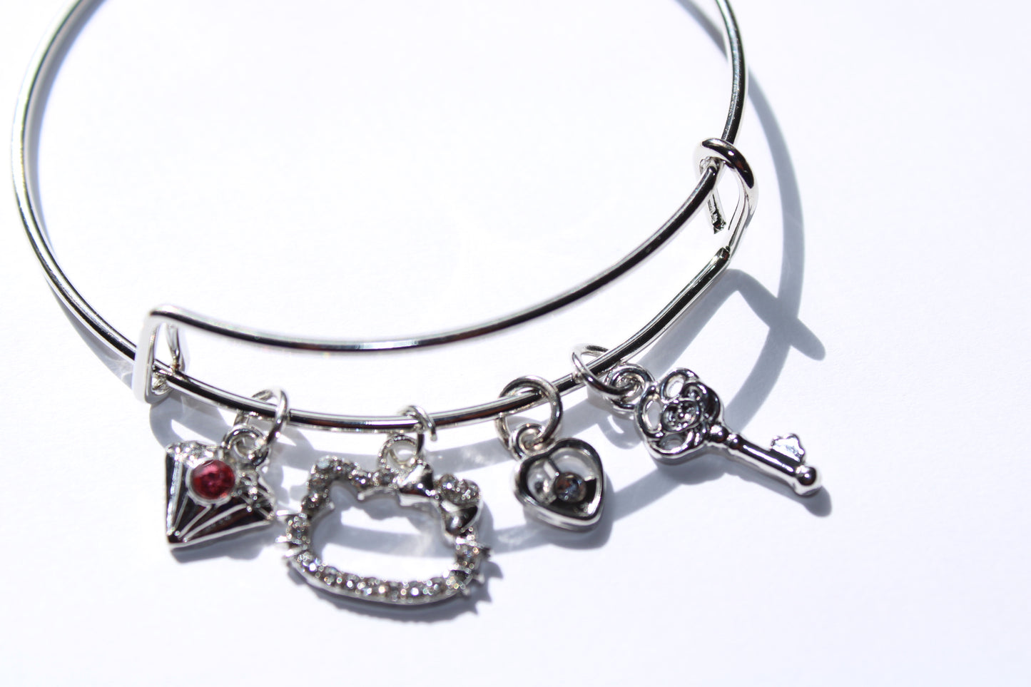 Silver Hello Kitty Charmed Bracelet