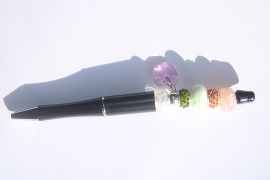 Modern Heart Beaded Pen