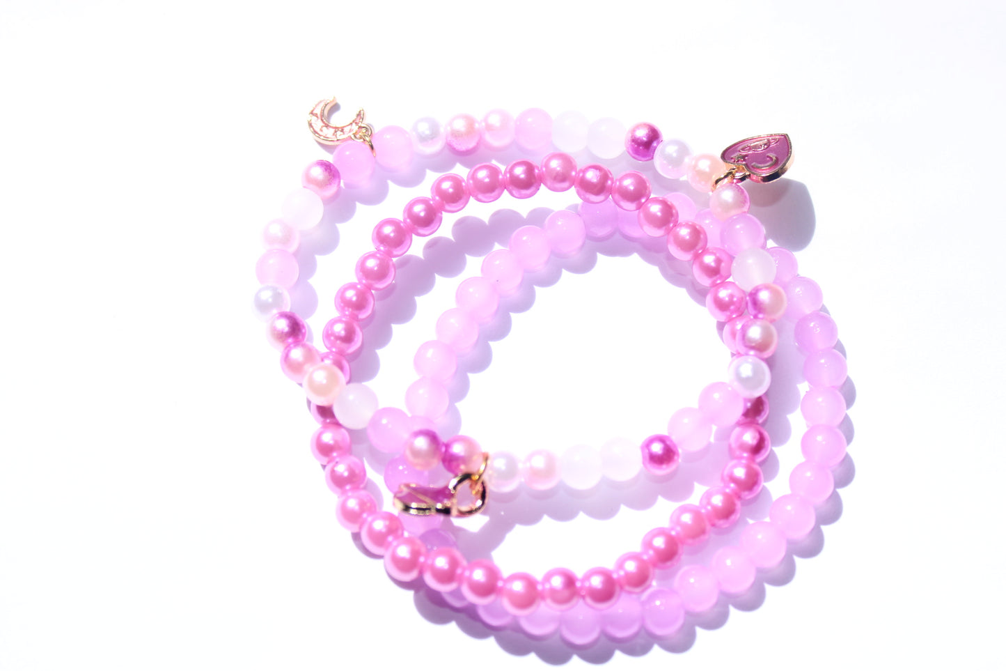 Pink Galaxy Big Kid Bracelet Set