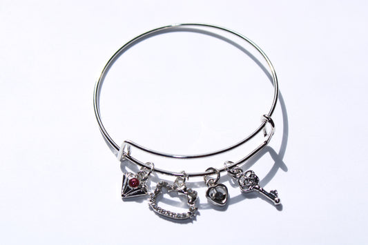 Silver Hello Kitty Charmed Bracelet