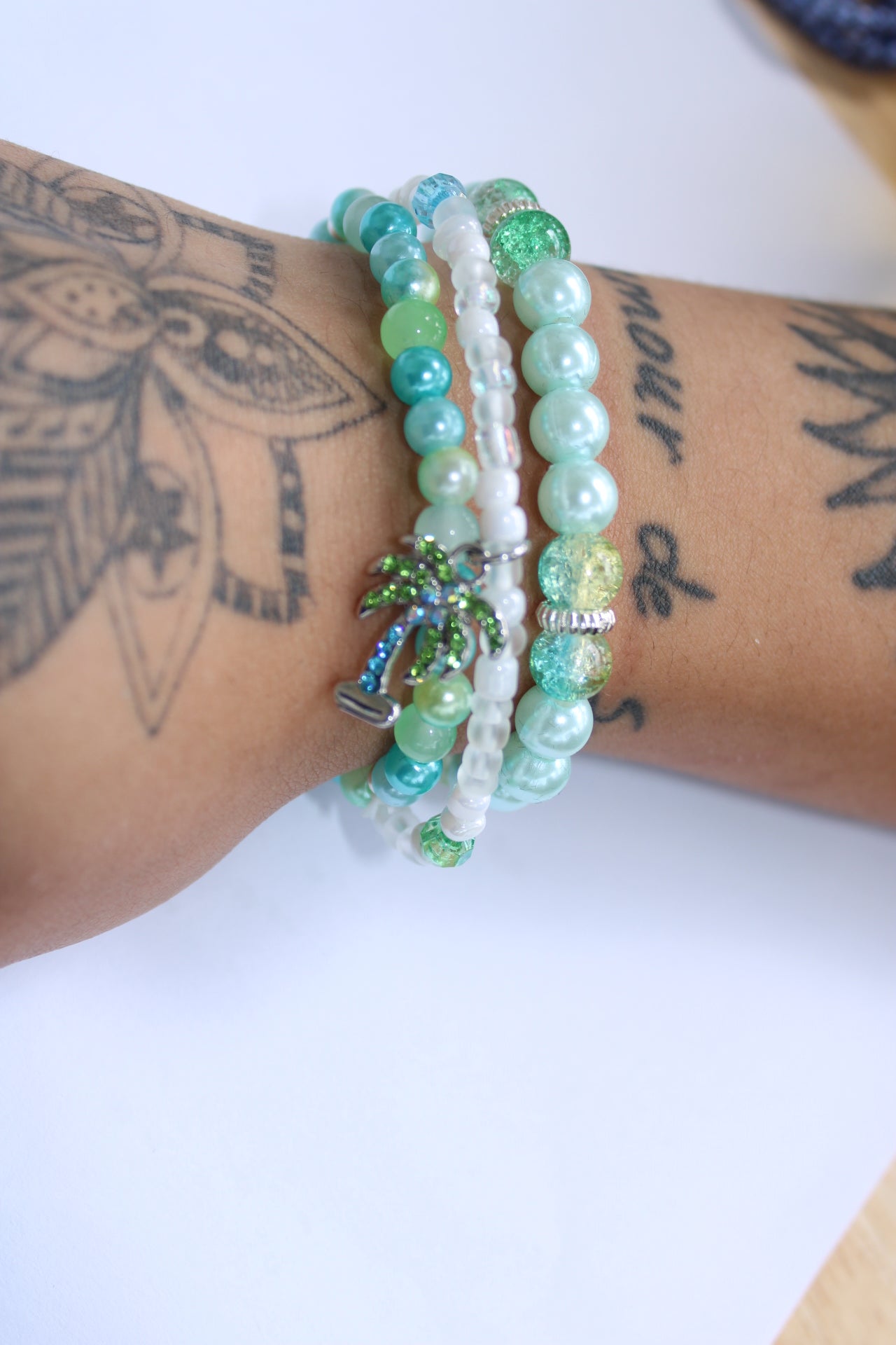 Palm Tree Bracelet Set