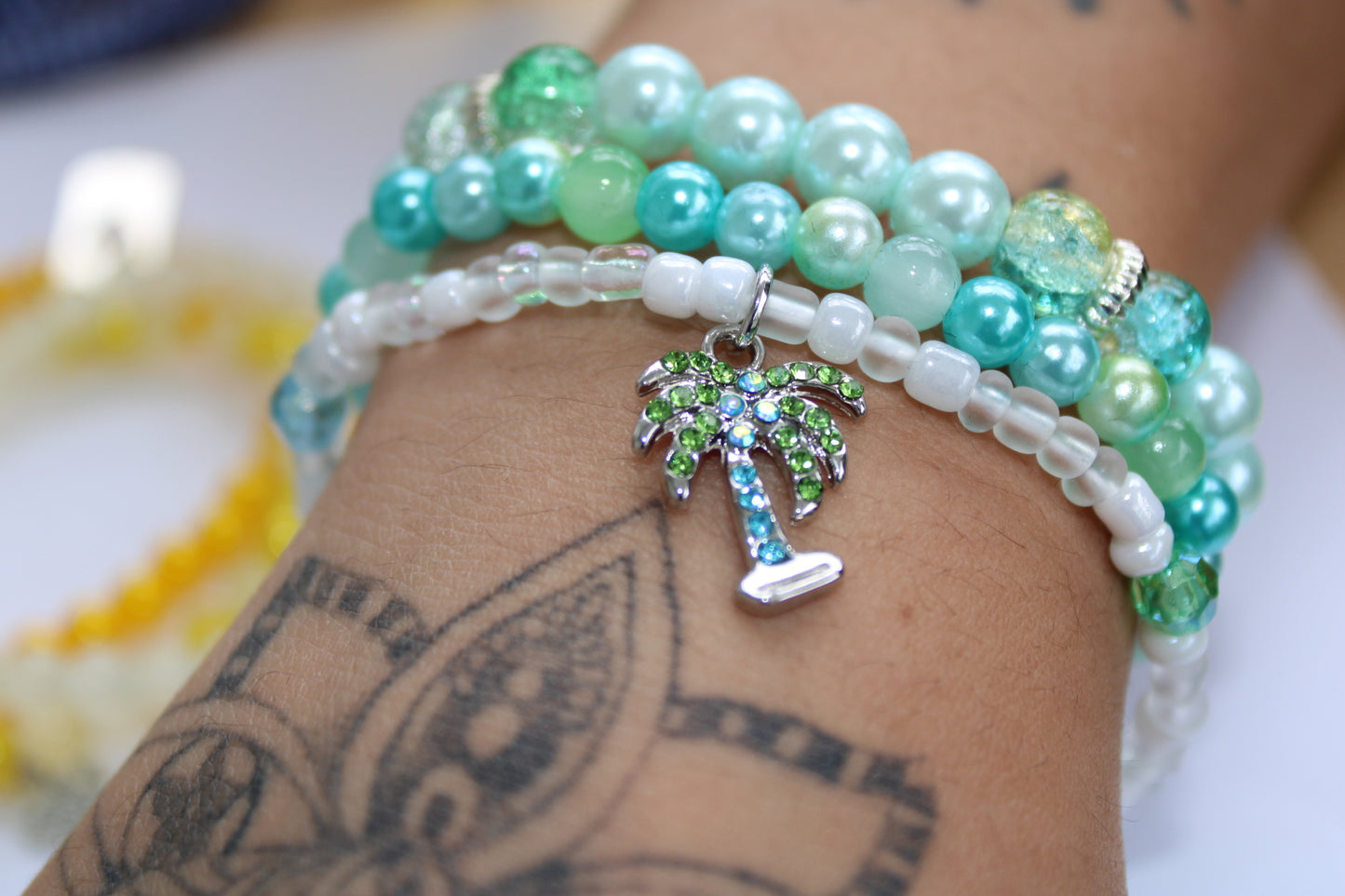 Palm Tree Bracelet Set