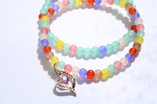 Flow Of Colors With I Love You Mom Charm