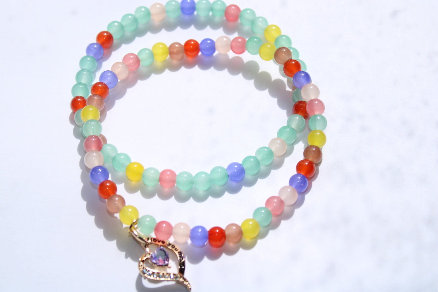 Flow Of Colors With I Love You Mom Charm